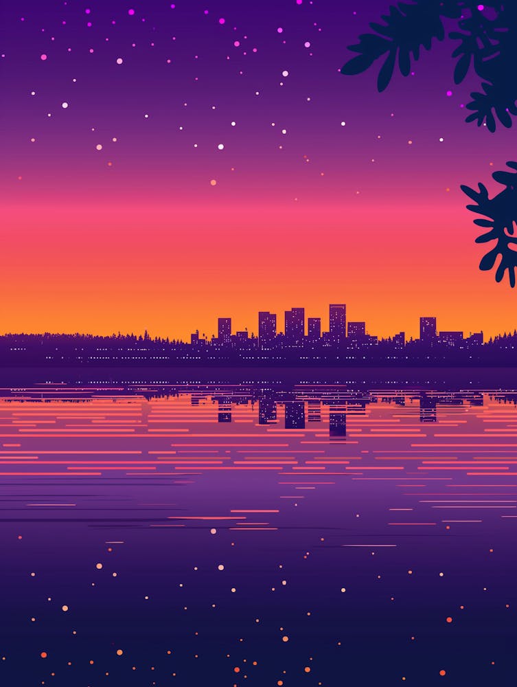 Seattle Skyline Vector Illustration