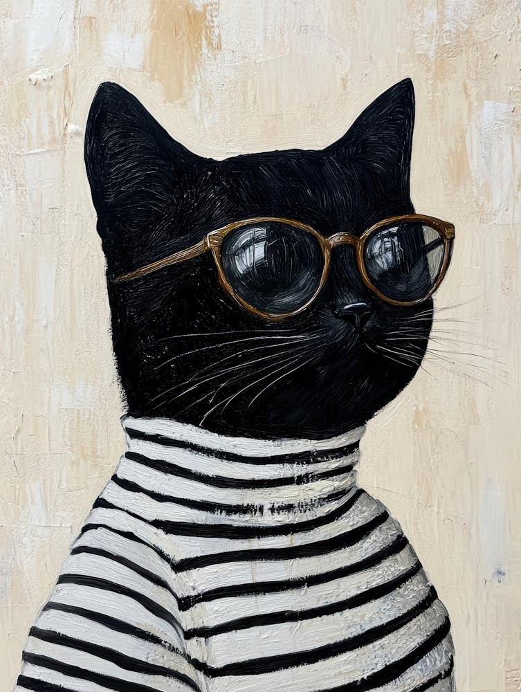 Cat In Glasses 13