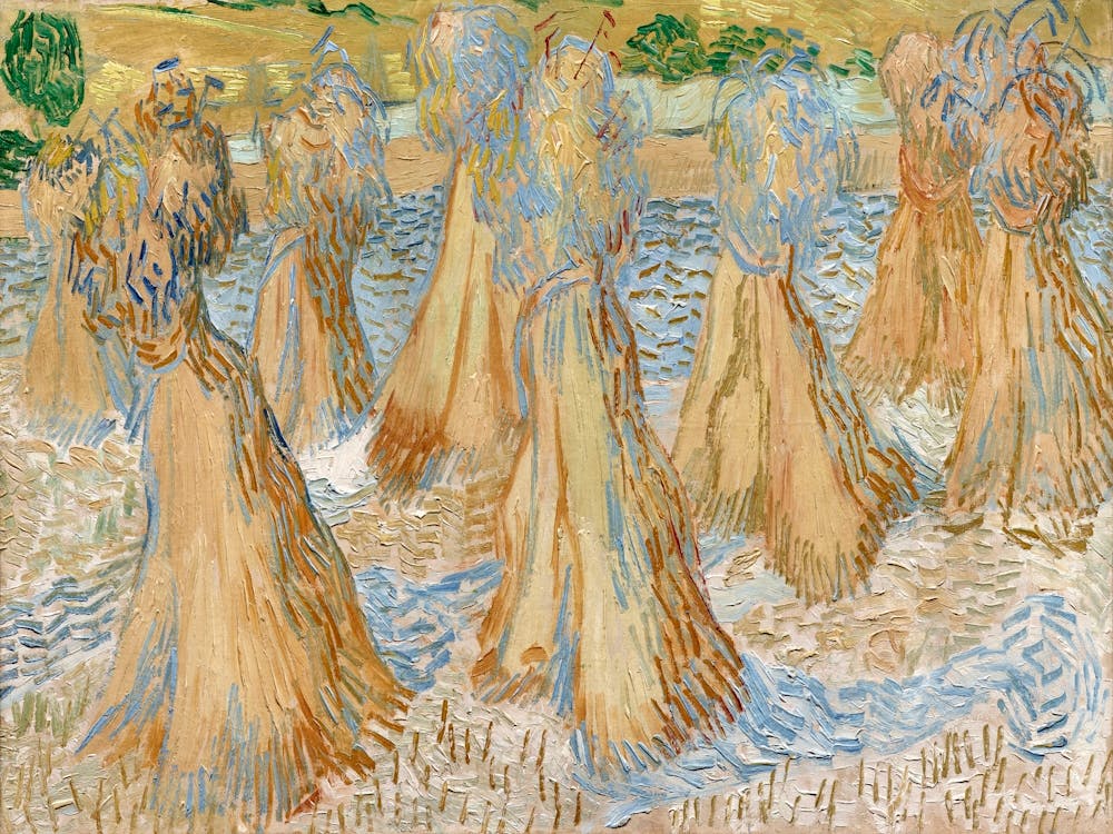 Sheaves Of Wheat (1890), Vincent Van Gogh