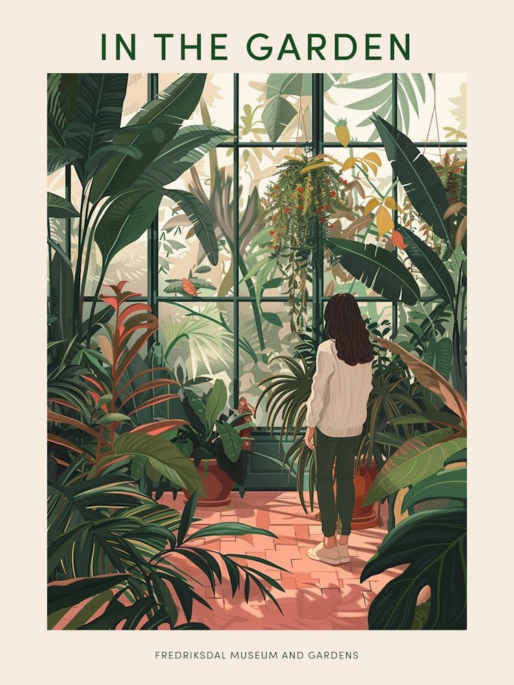 In The Garden Poster Fredriksdal Museum And Gardens Sweden 1