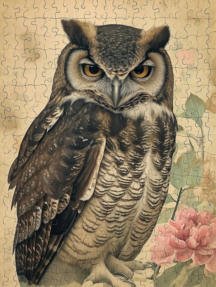 Philippinen-Adler-Eule Japanisches Gemälde 2