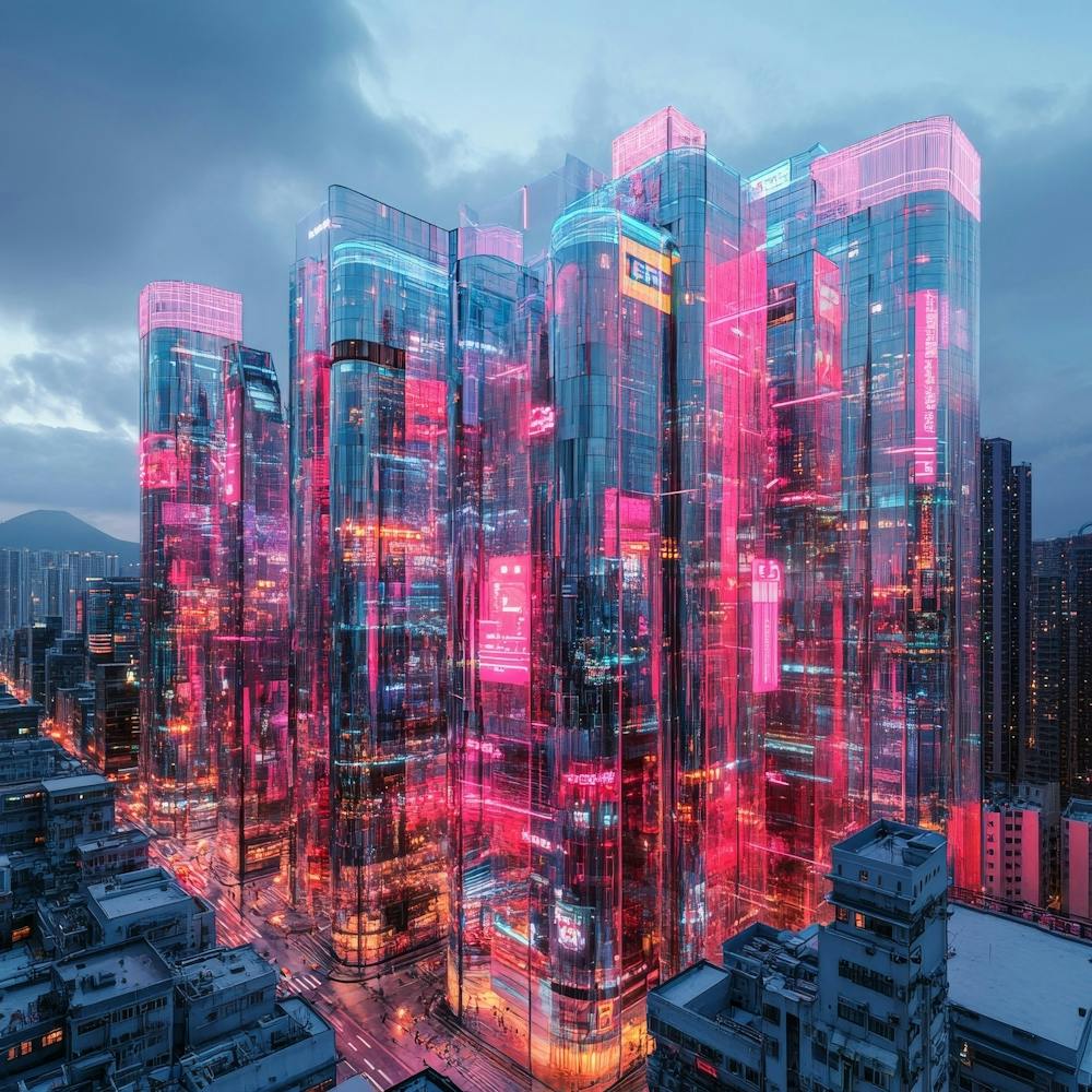 Futuristic Cityscape Art 1