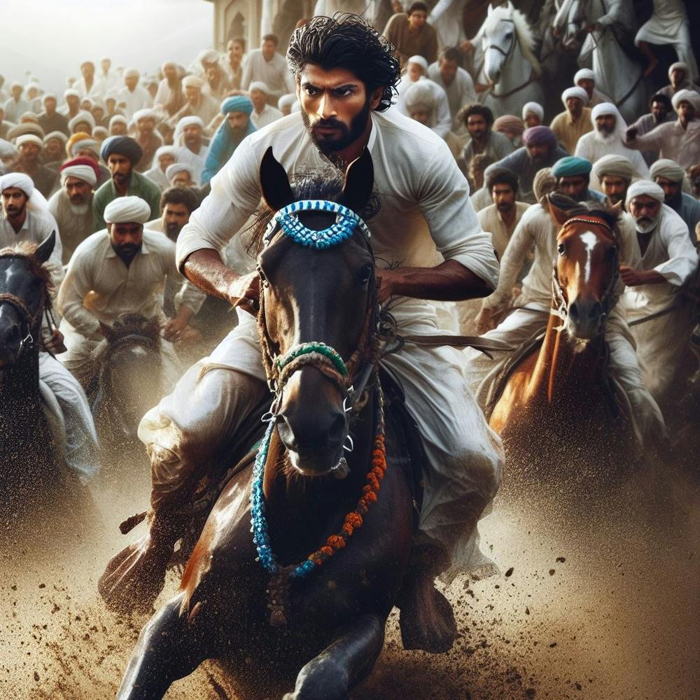 Man Riding A Horse