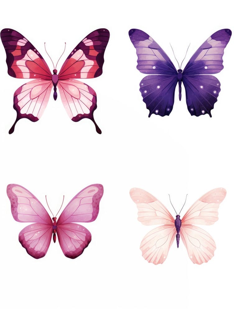 Watercolor Butterflies 16