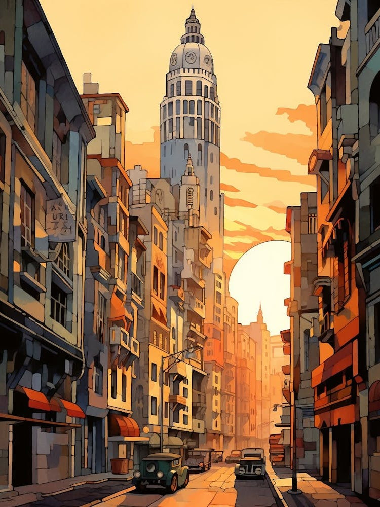 Galata Tower Pixel Art 4