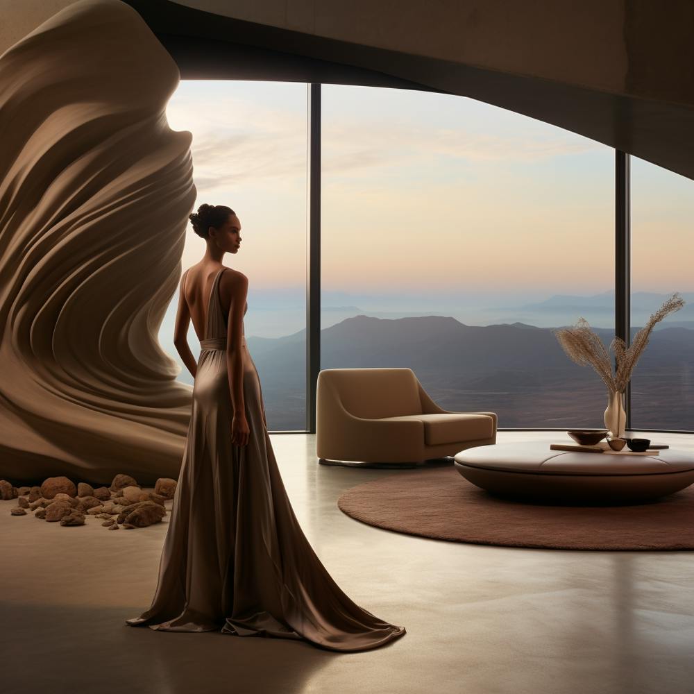 Woman In A Dress