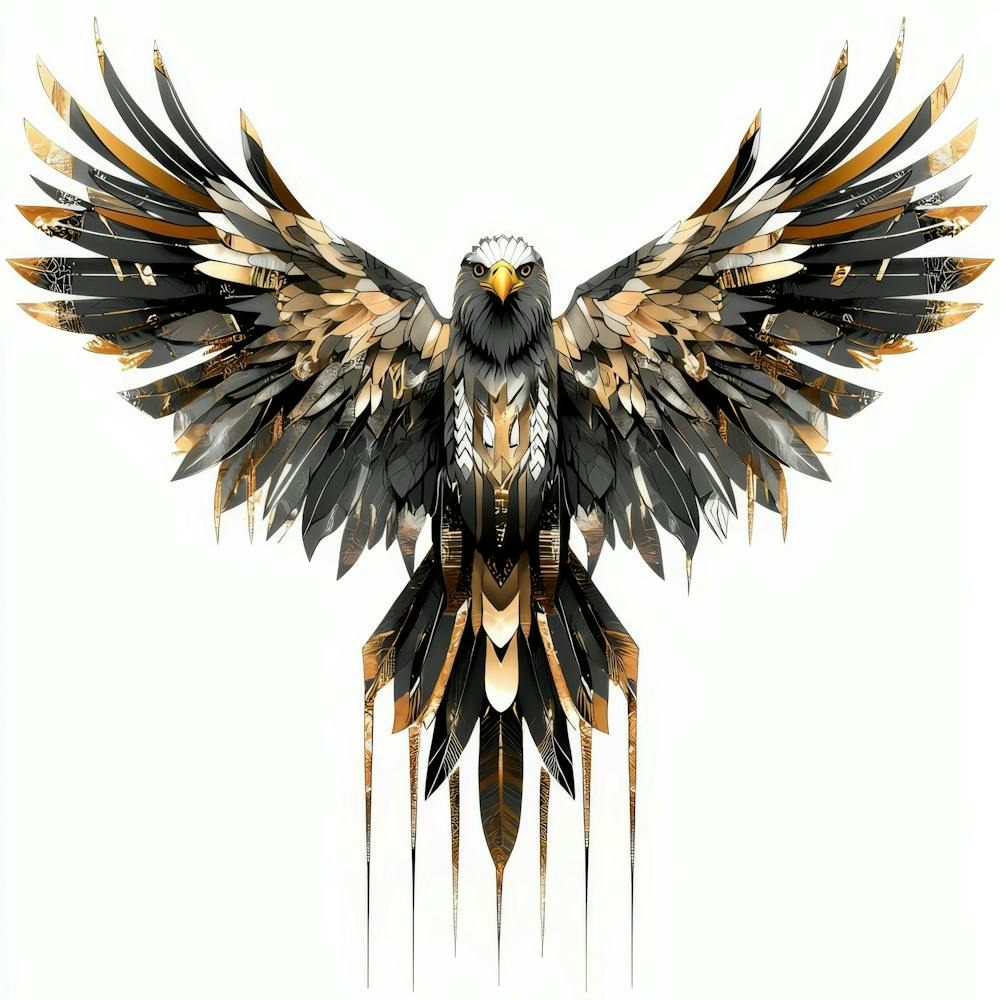 Eagle.Generated AI. Wall 1