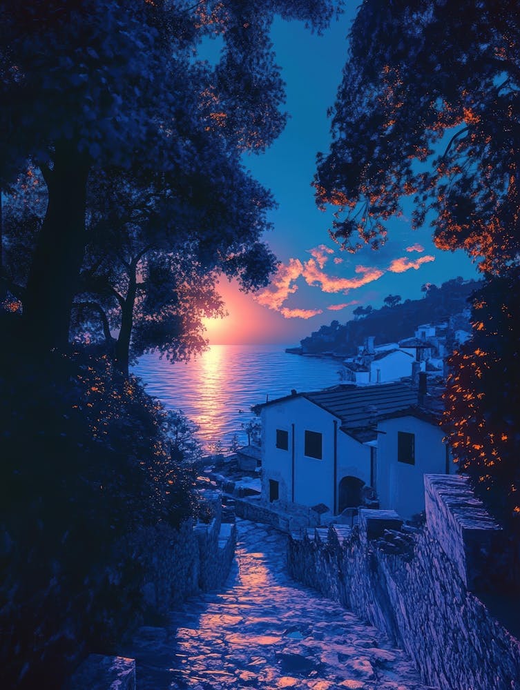 Sunset In Sicily