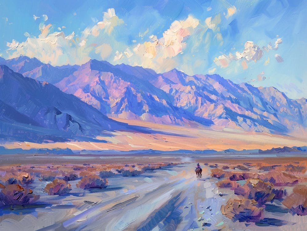 Cowboy In Death Valley California 4