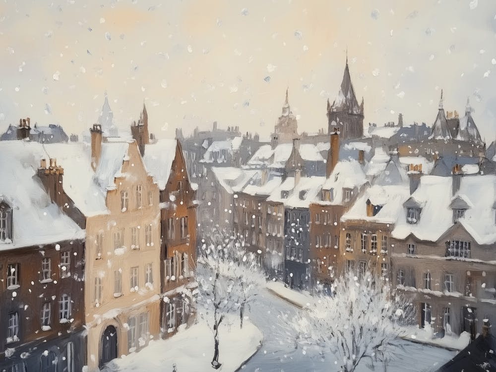Edinburgh Town Winter