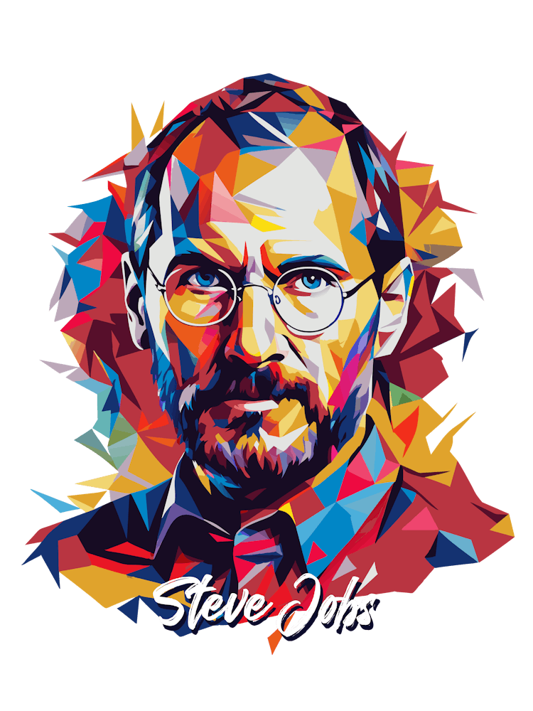 Steve Jobs 04 Portrait WPAP Pop Art