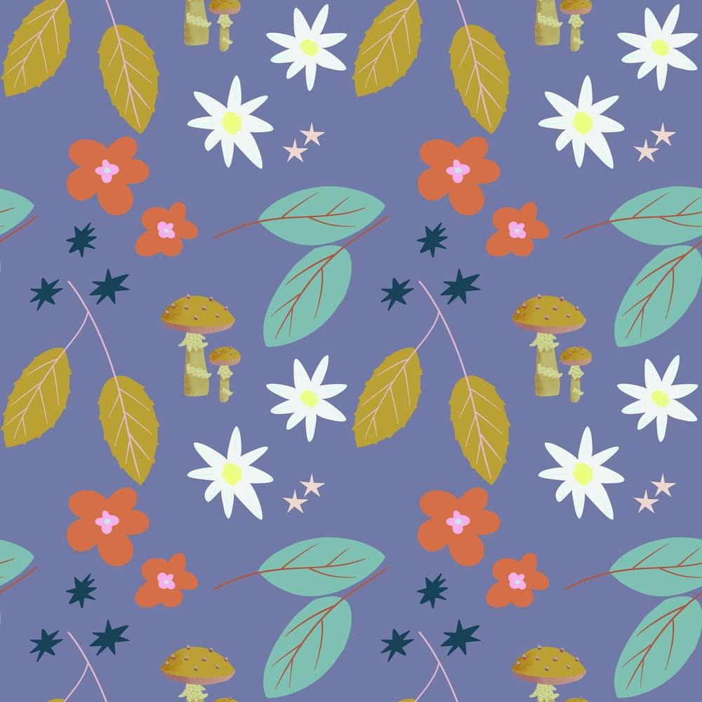 Mushroom Repeat Purple