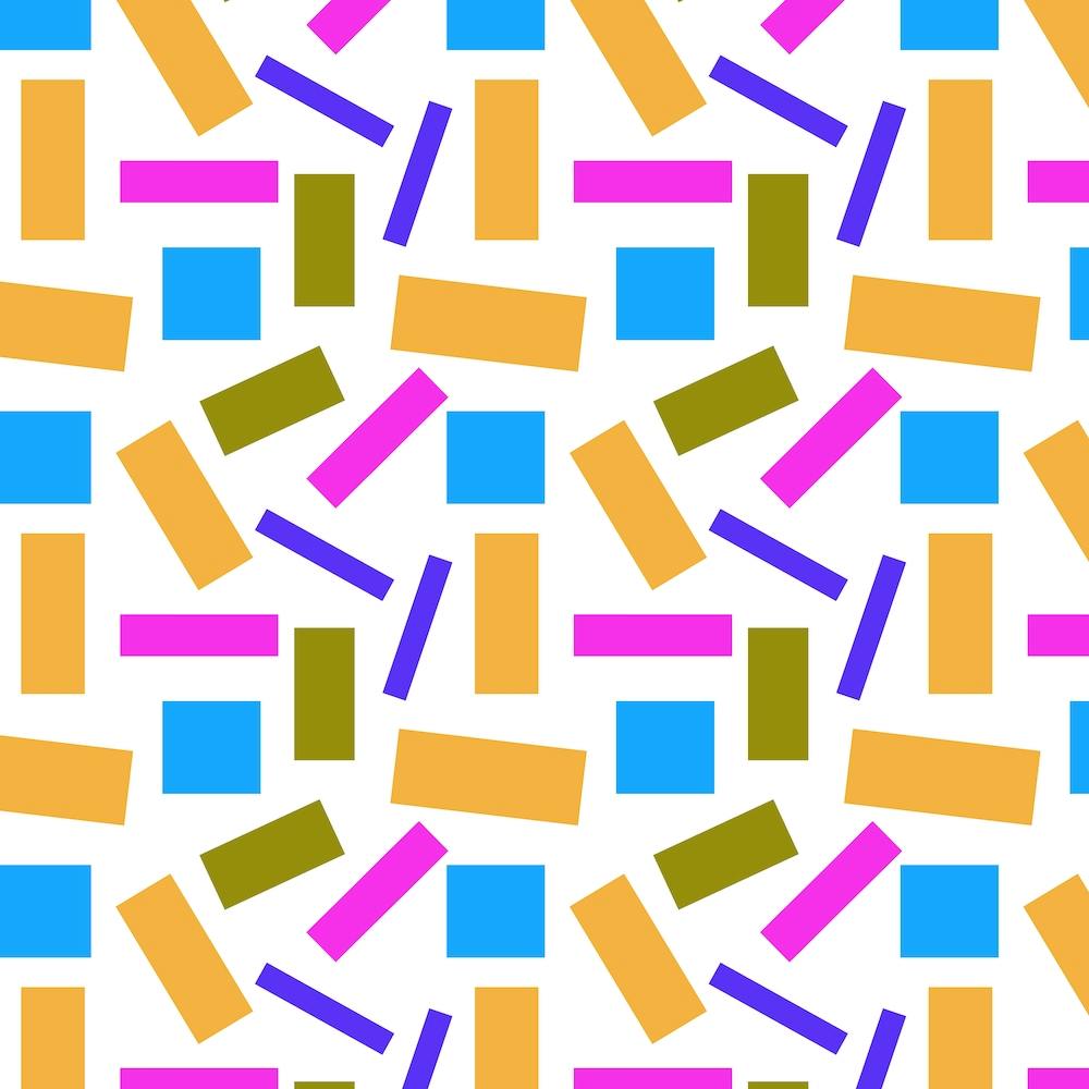 Shapely Blue Brown Lavender Geometric Abstract 1