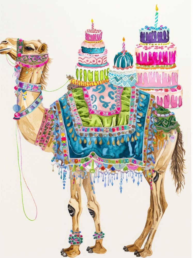Camel With Cake