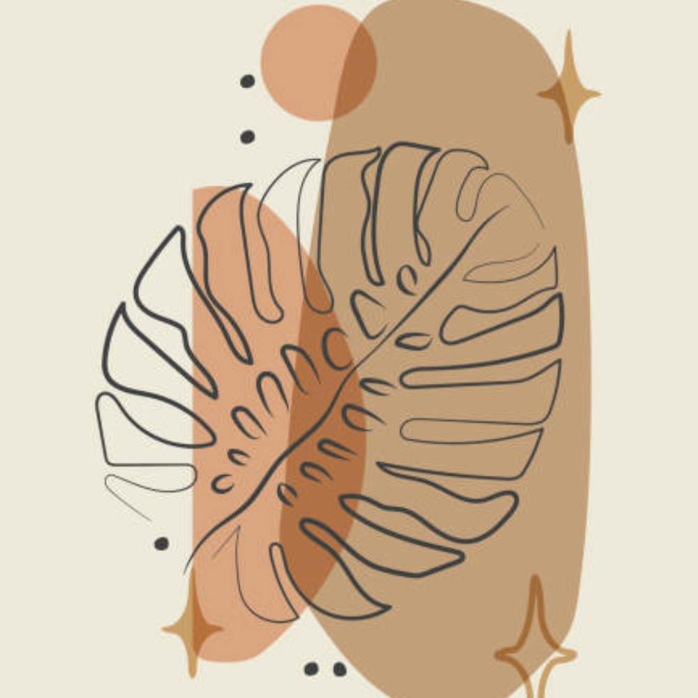 Abstract Tropical Leaf