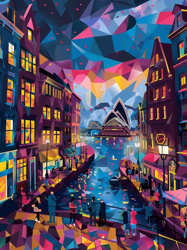 Sydney At Night, Contemporary Art, Souvenir 2