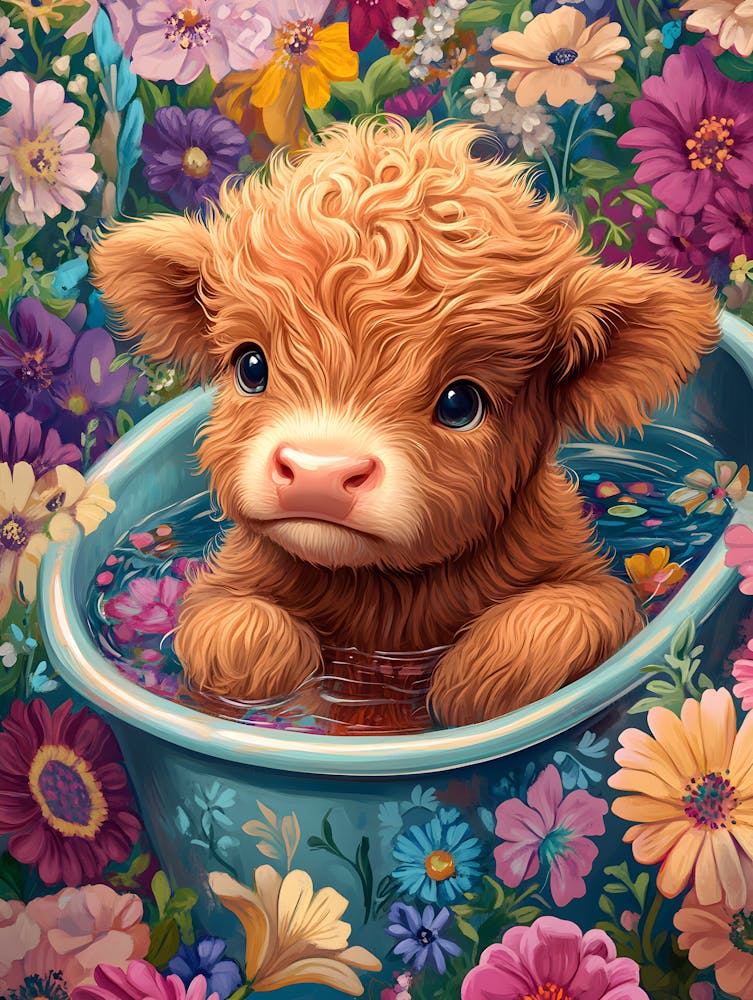 Cow In A Tub 6