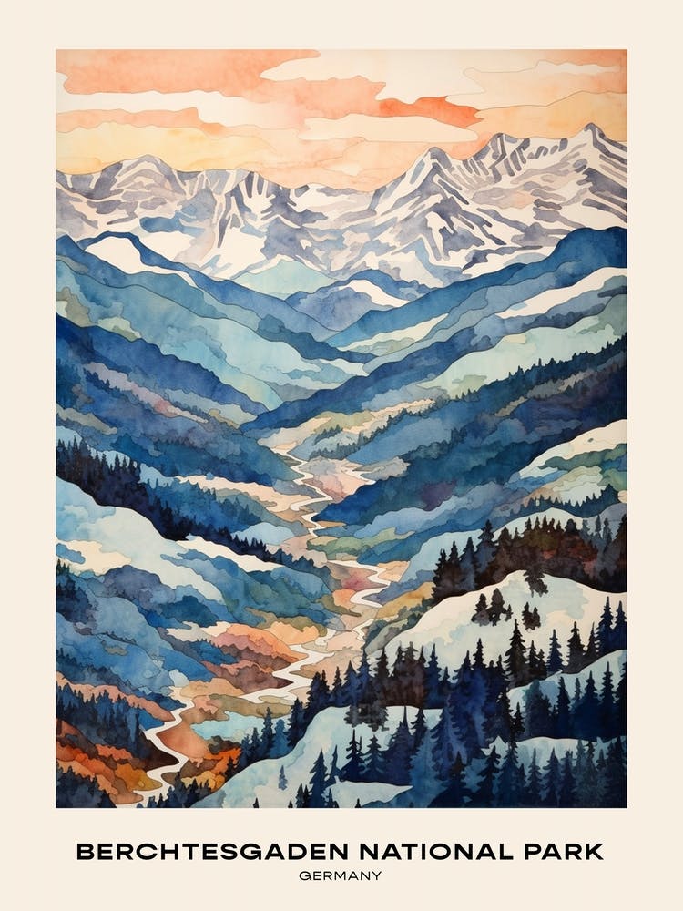 Berchtesgaden National Park Germany 4 Poster