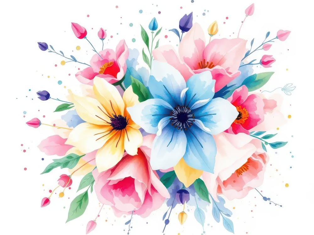 Watercolor Flowers 32