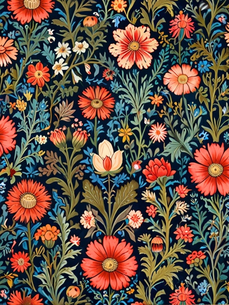 William Morris Floral Pattern 12