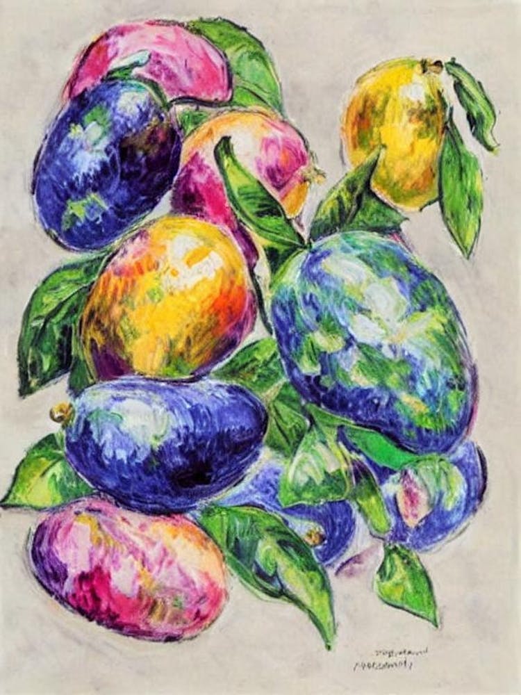 Passionfruit 1 Vintage Sketch Fruit