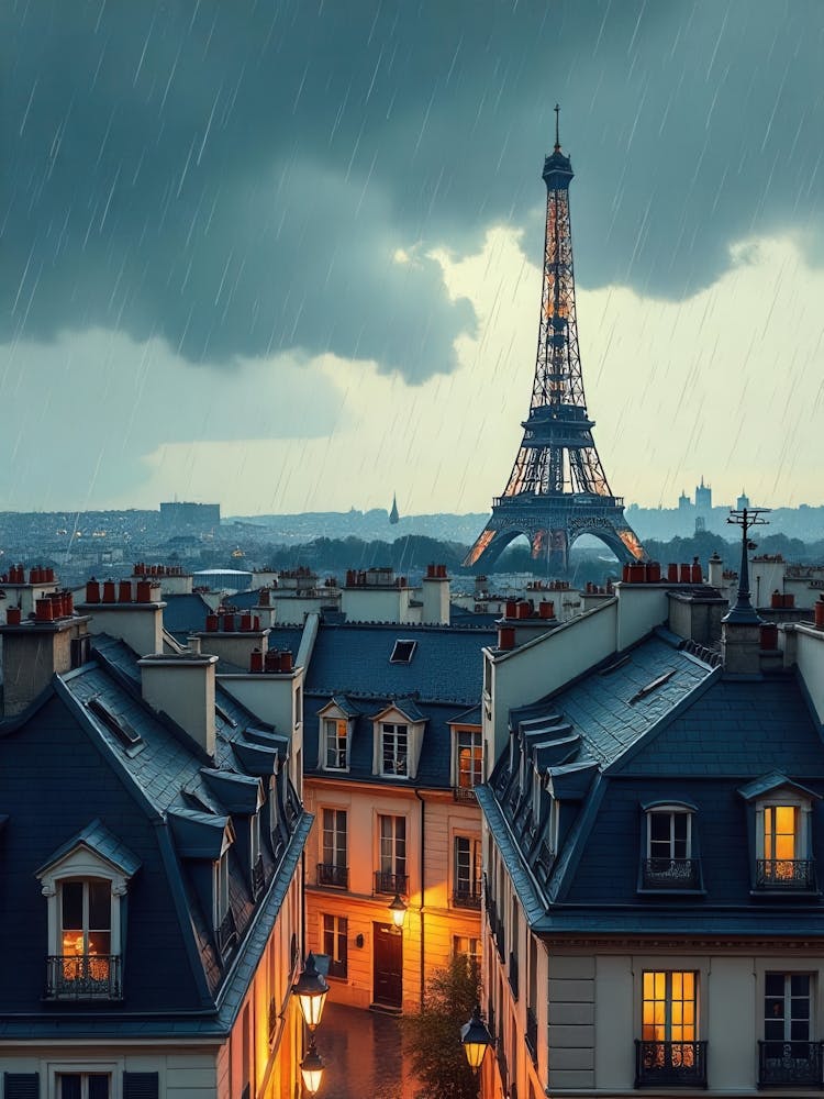 Jour De Pluie À Paris