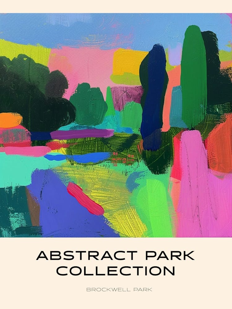 Abstract Park Collection Poster Brockwell Park London 2