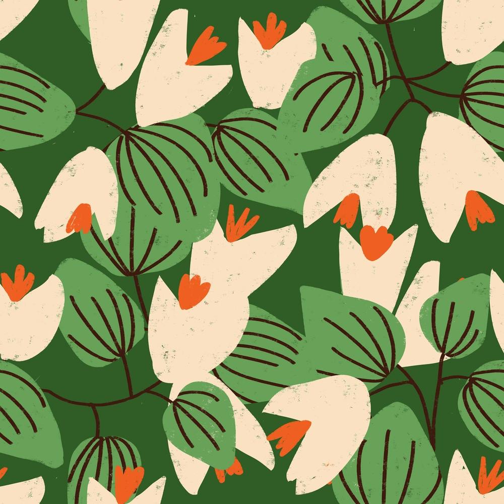Mid Summer Flower Green