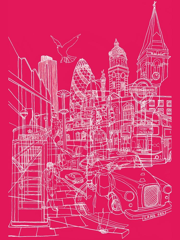 London! (Hot pink)