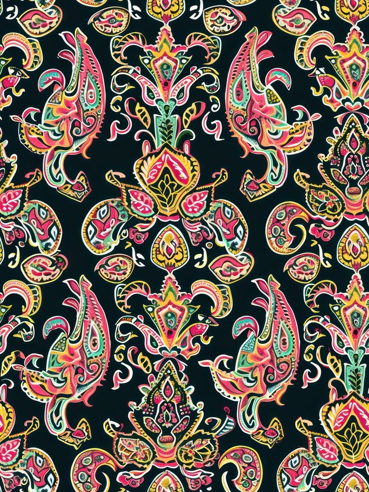 Orchid Orbit London Fabrics Blumenmuster 1