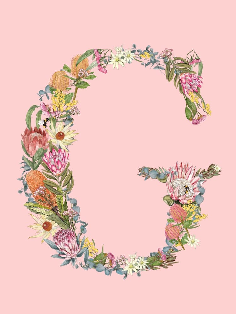 G Pink Alphabet Letter