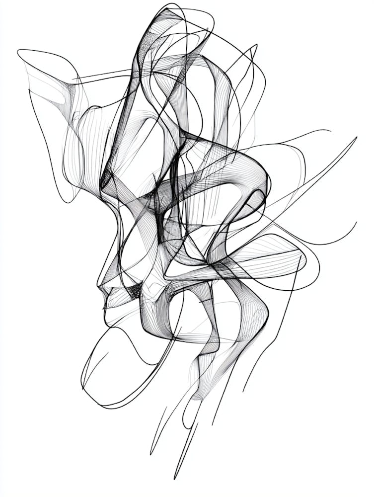 Abstract Drawing Of A Woman