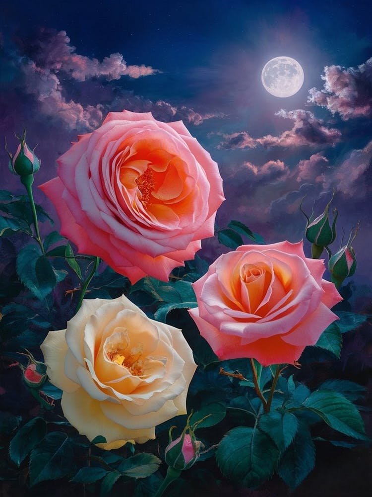 Roses In The Moonlight