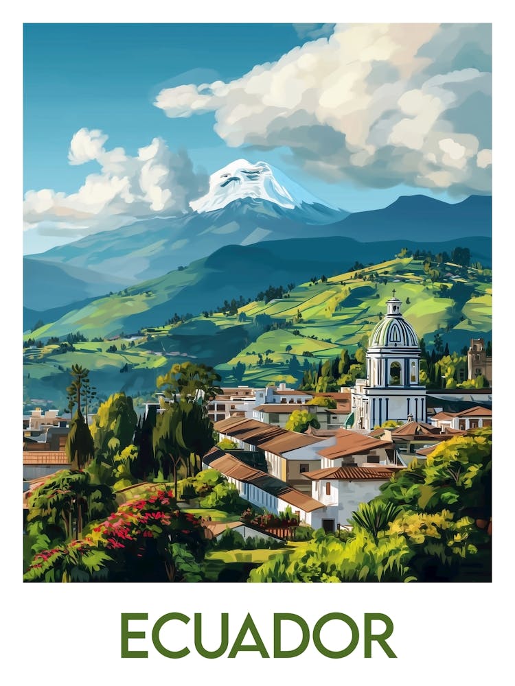 Affiche de voyage Ecuador 1