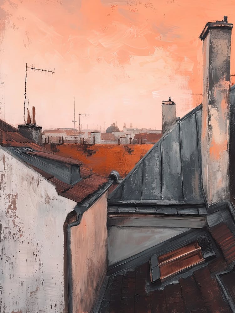 Vienna Rooftops Morning Skyline 3