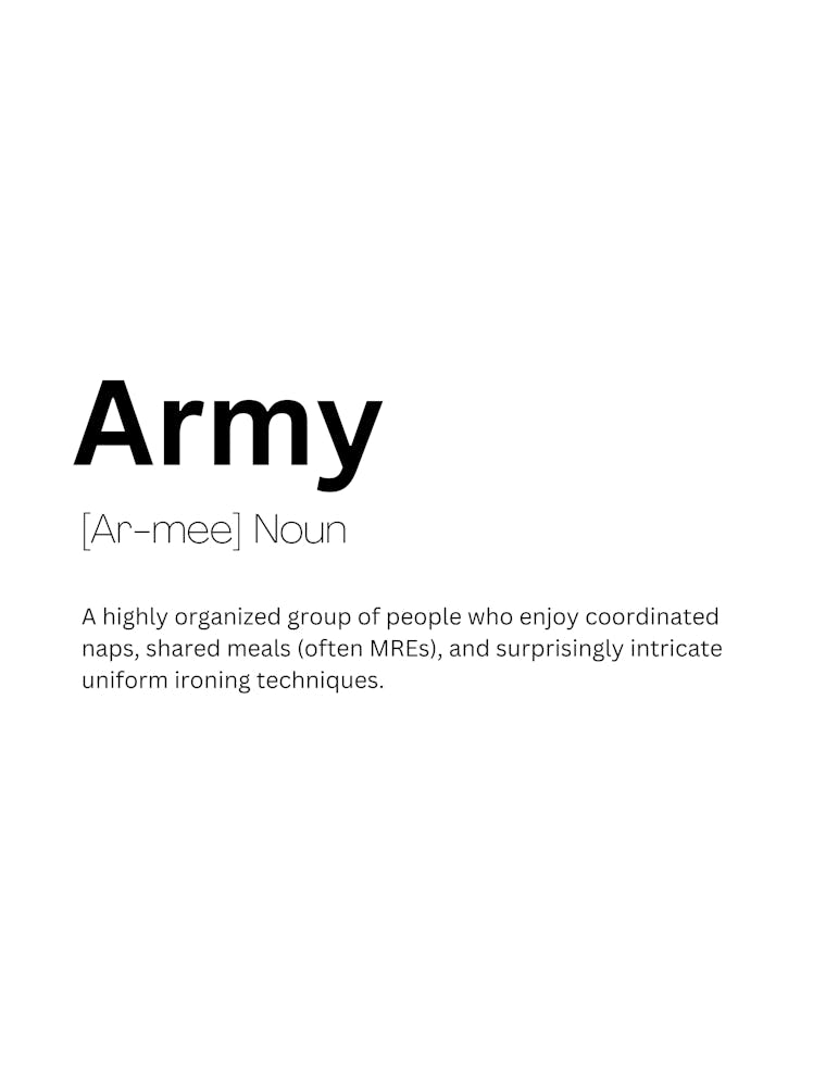 Armee Definition Bedeutung
