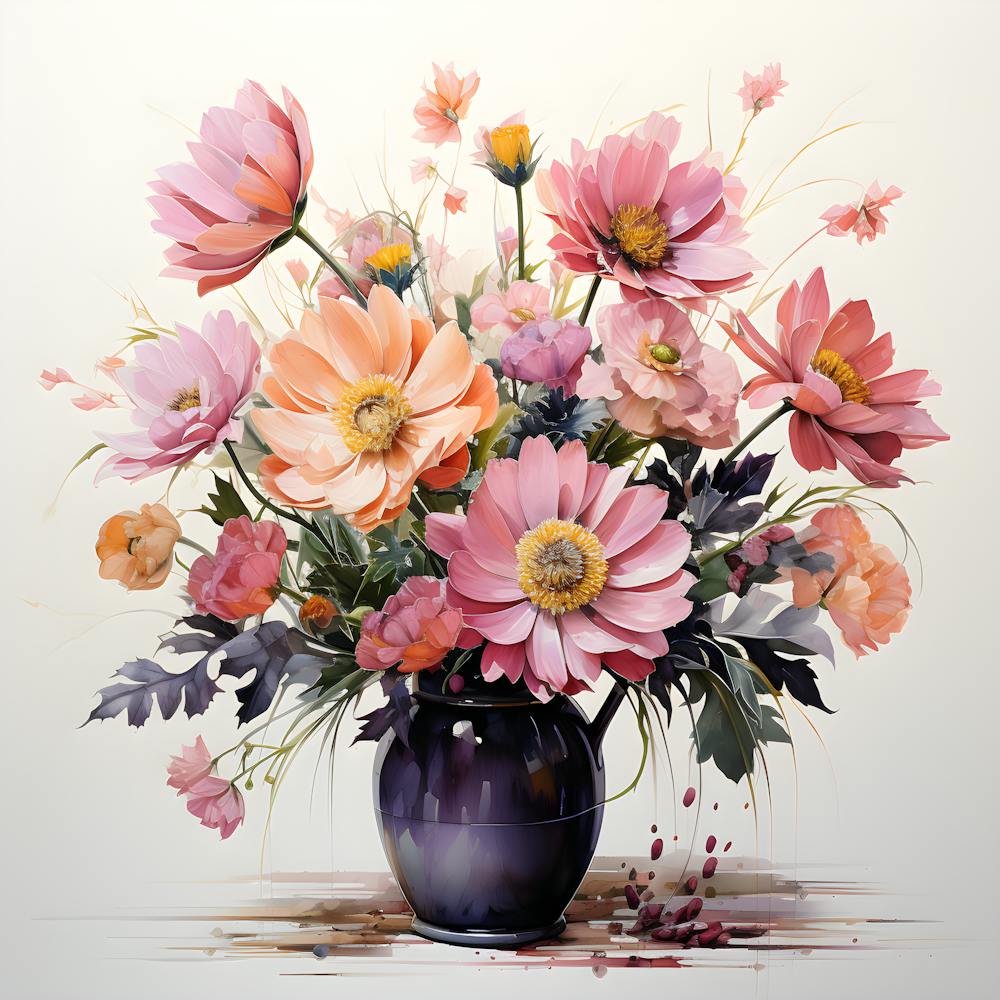 Serene Watercolor Serenade 1