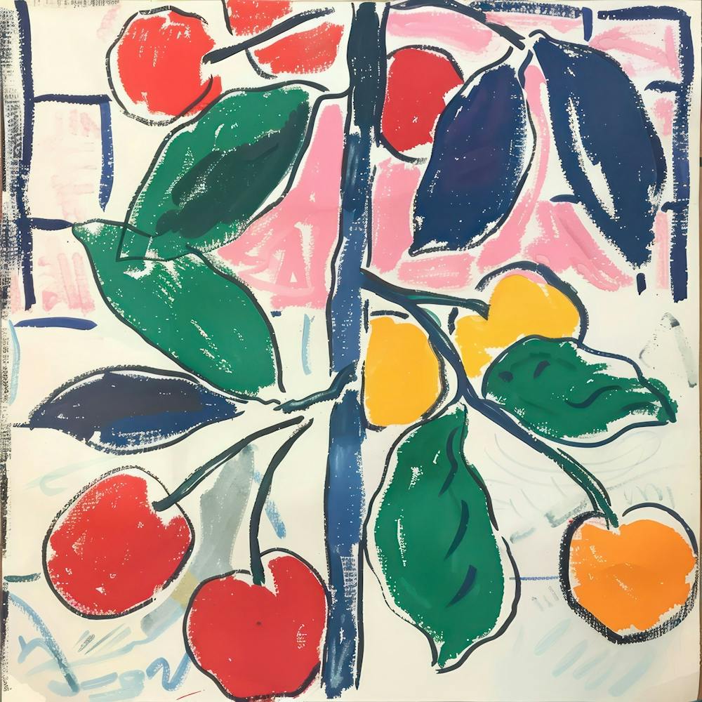 Cherries Matisse Style 14