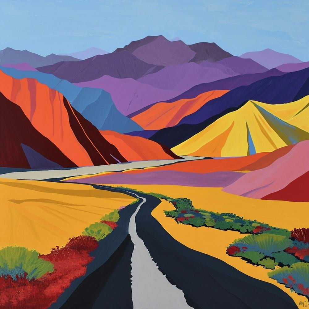 Colourful Abstract Death Valley National Park Usa 2