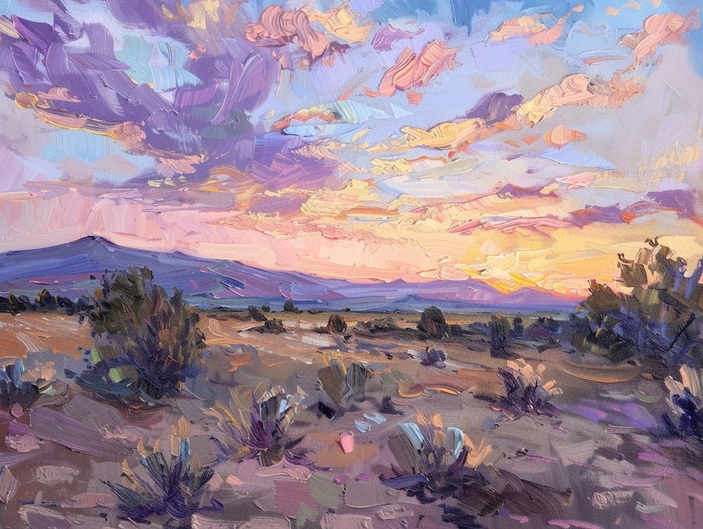 Western Sunset Landscapes Nevada 2