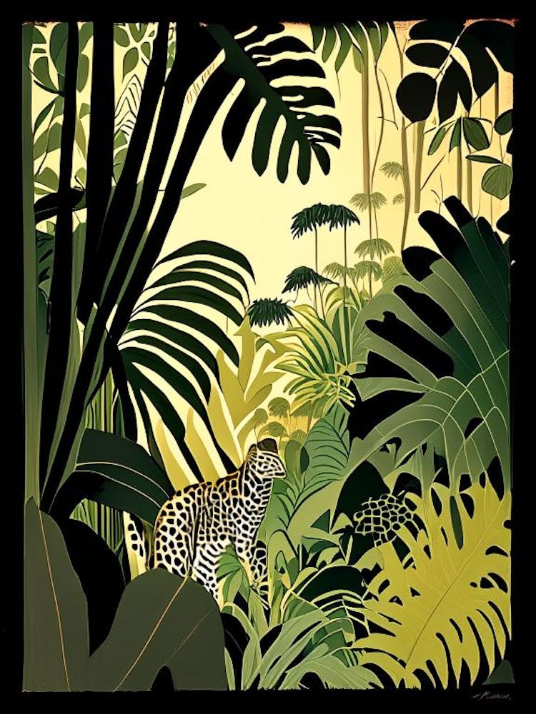 Close Up Jungle 2 Rousseau Inspired