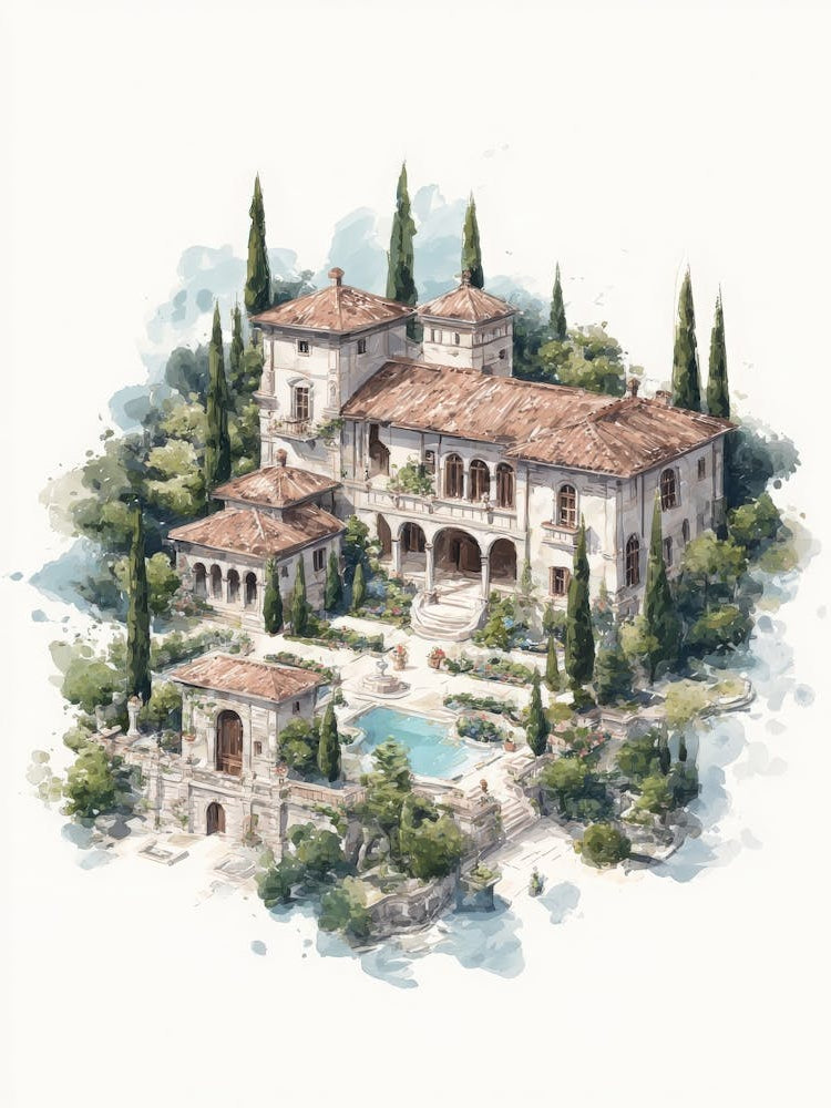 Aihrgdesign Isolated Watercolor Painting Of Italian Renaissan 66260fcd Cd45 4e78 88f2 5f77f17872c2 0