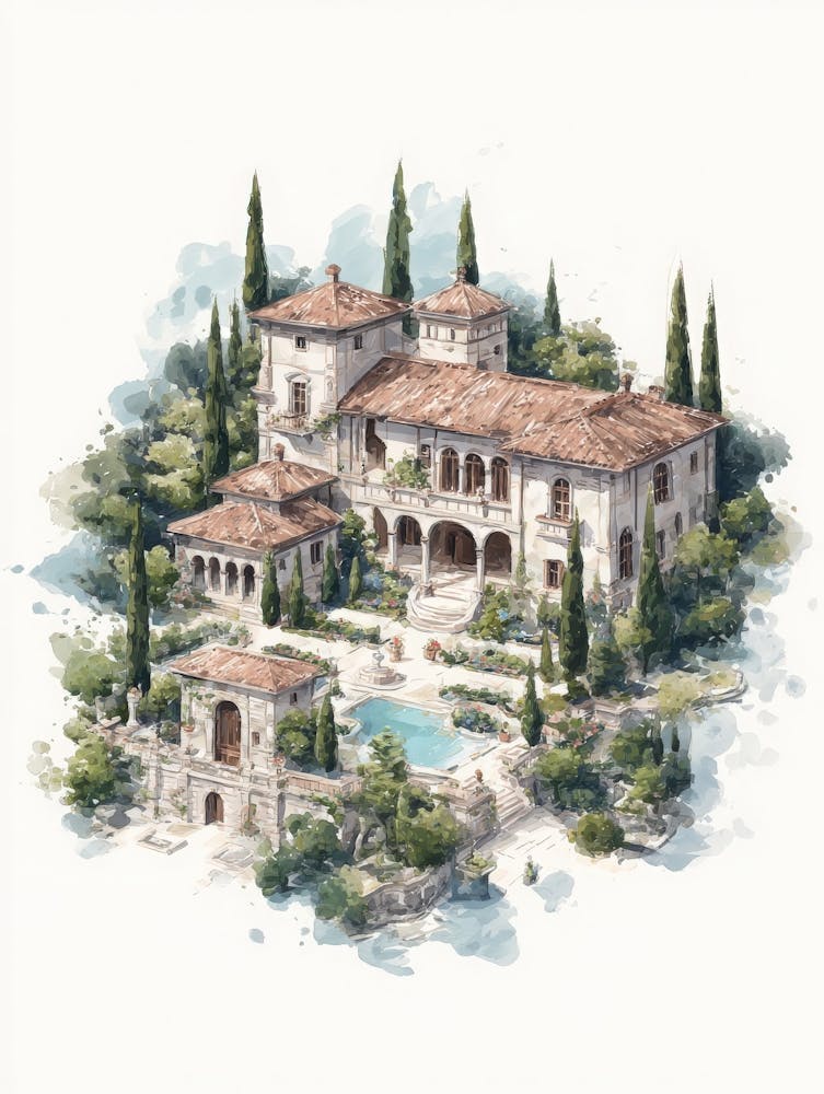 Aihrgdesign Isolated Watercolor Painting Of Italian Renaissan 66260fcd Cd45 4e78 88f2 5f77f17872c2 0