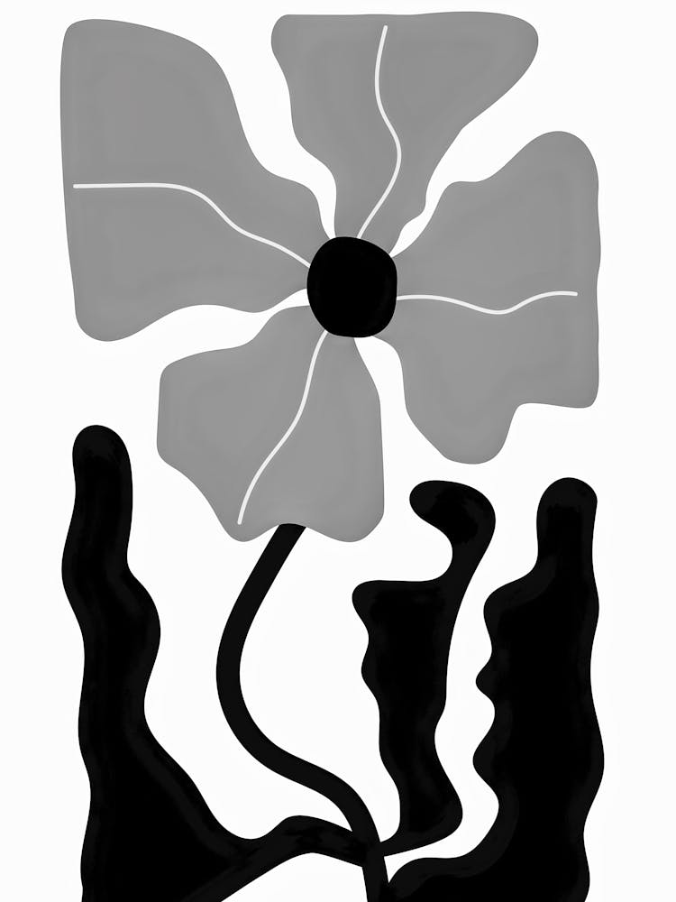 Schwarz-Weiß-Blume 51