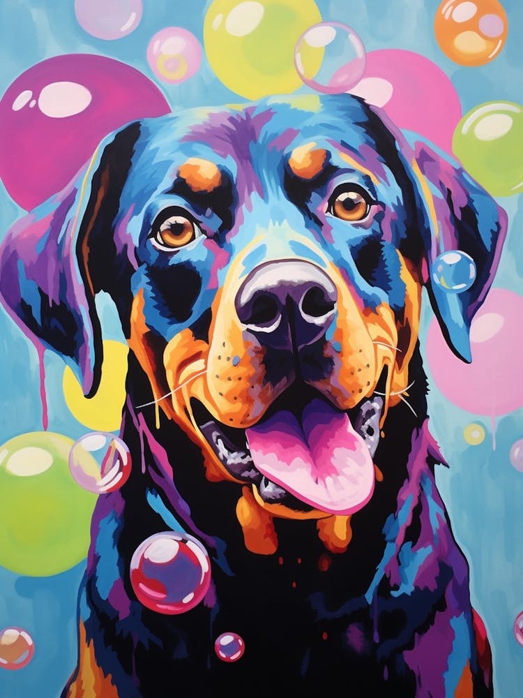 Colourful Rottweiler 1