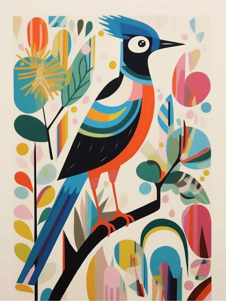 Colourful Scandi Bird Lapwing 4