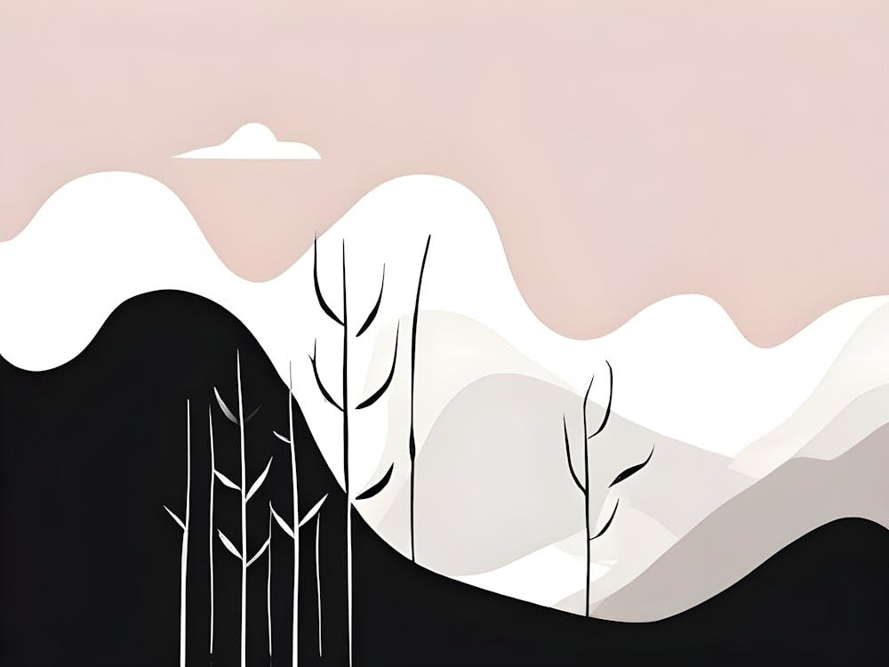 Black And White Landscape 1