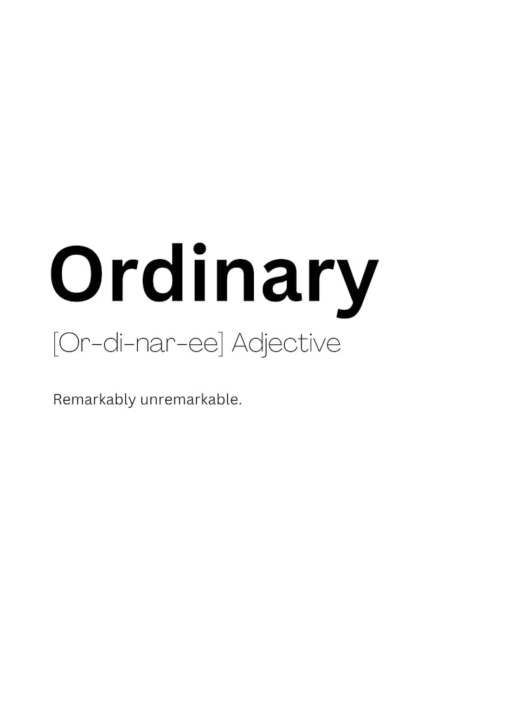 Ordinary Definition Meaning