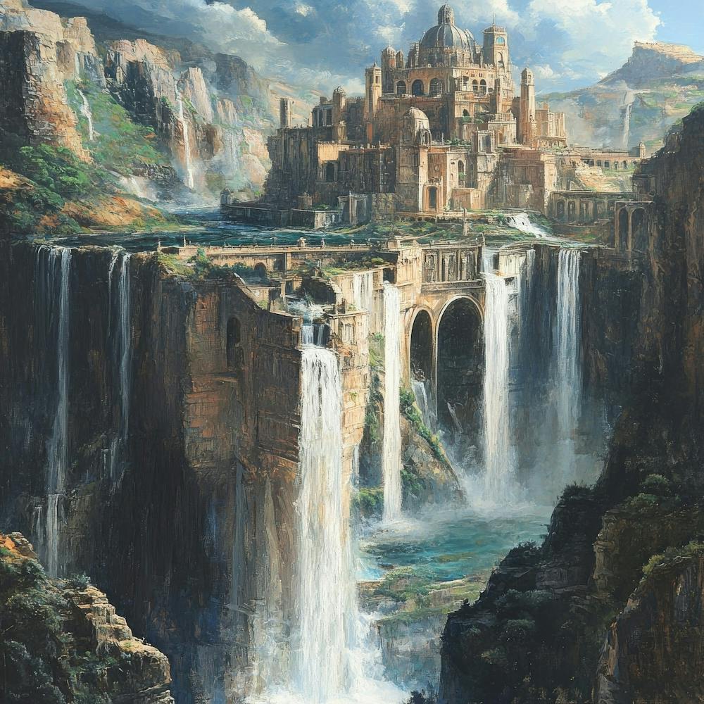 Castle In The Mountains Art