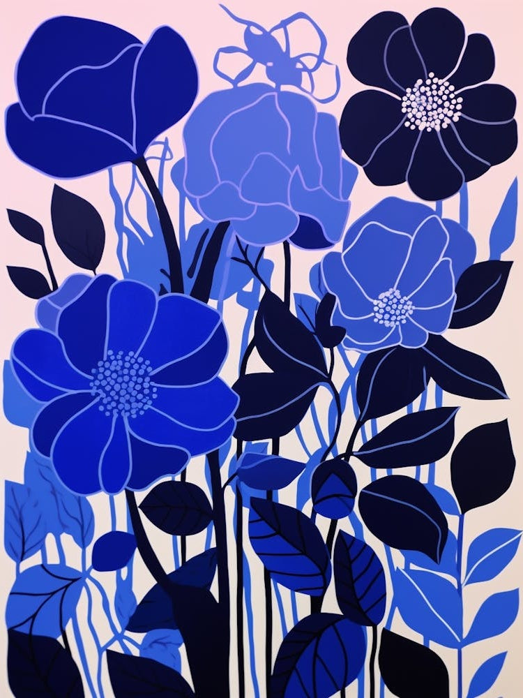 Blue Flower Illustration Veronica 2